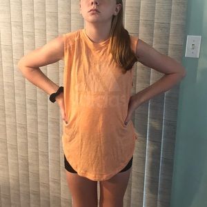 Light orange Adidas sleeveless top